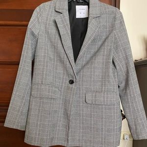 Grey Checked Blazer
